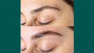 Perfect brows - before and after photo